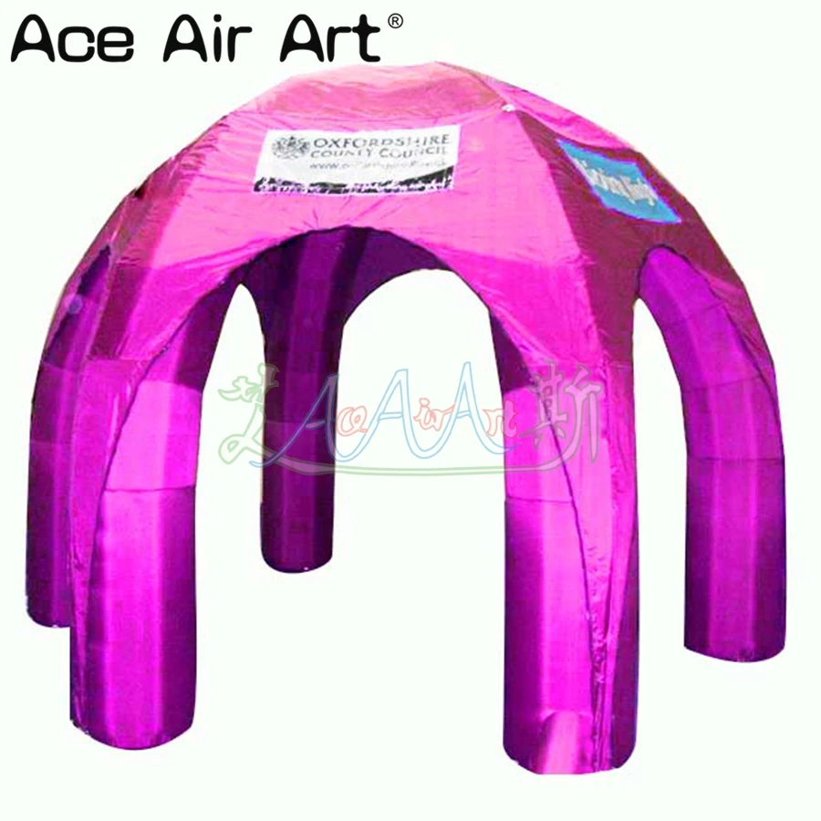 Top-quality-small-inflatable-spider-tent-event-station-3m-diameter-pop-up-dome-tentage-for-advertising