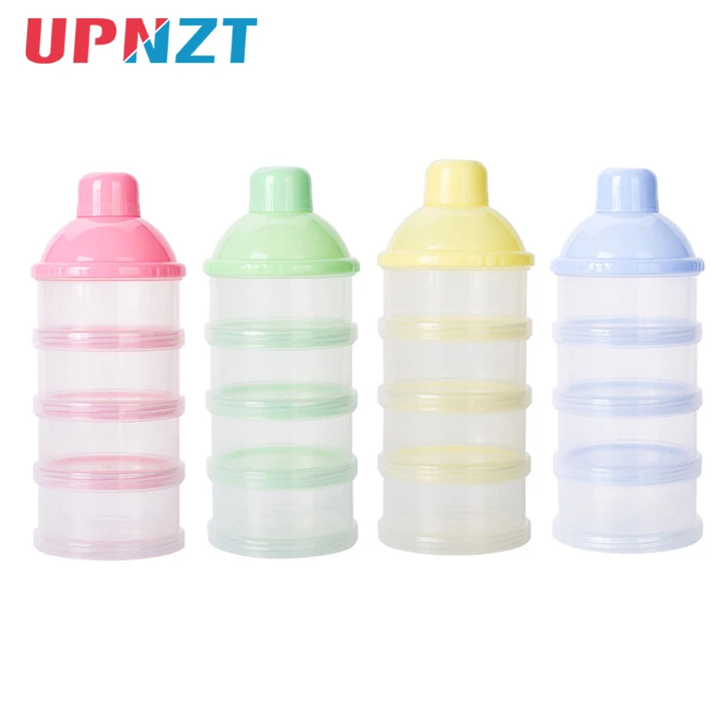 

Portable Milk Powder Formula Dispenser Food Container Storage Feeding Box for Baby Kids Toddler Four Grid Baby Food Storage Box