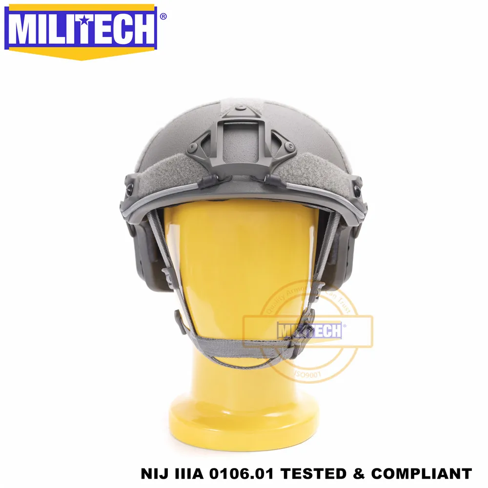 MILITECH FG Deluxe NIJ IIIA Быстрый пуленепробиваемый шлем и козырек баллистический