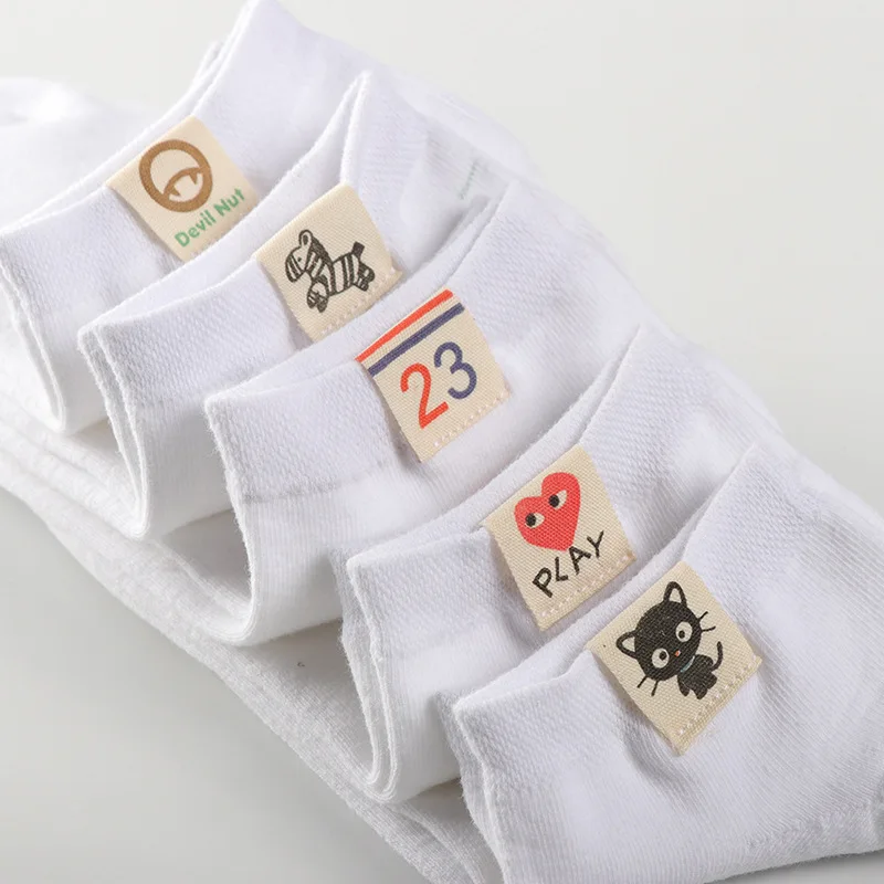 

4pairs/lot socks women Kawaii pop socket funny cute socks white four seasons sokken vrouwen cotton hip hop fall