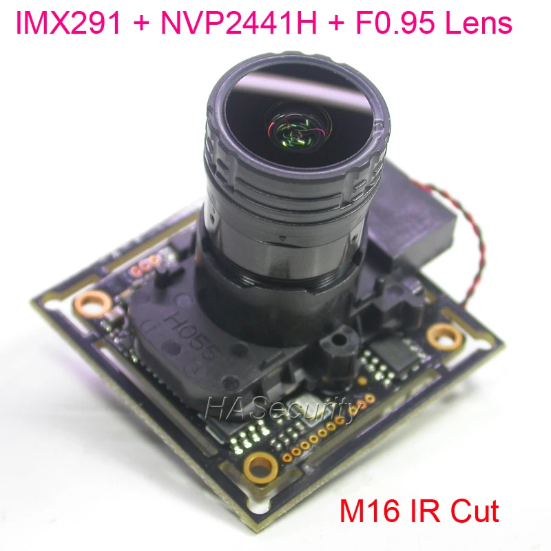 Объектив F0.95 + M16 ID AHD-H (1080P) / CVBS 1/2.8 &quotSony STARVIS IMX291 CMOS NVP2441 камера видеонаблюдения PCB