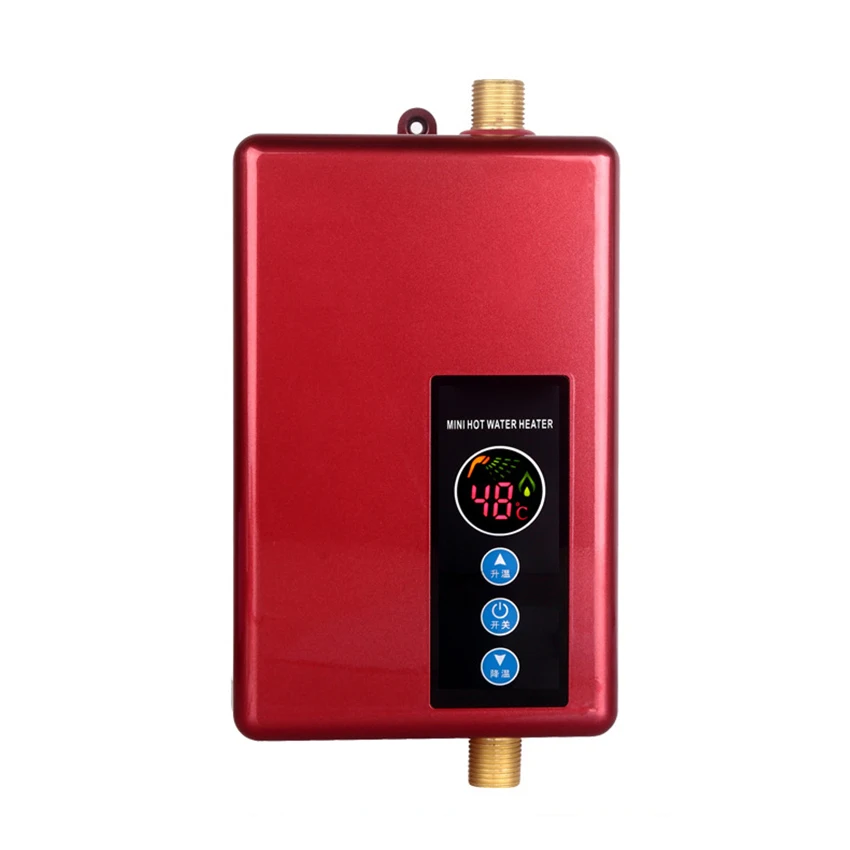 PROD 1005001621614078 5500W Electric Water Heater 220V Instant Tankless
Mini Hot Water Heater for Shower Kitchen Heating Machine Fast Heating
30-55℃