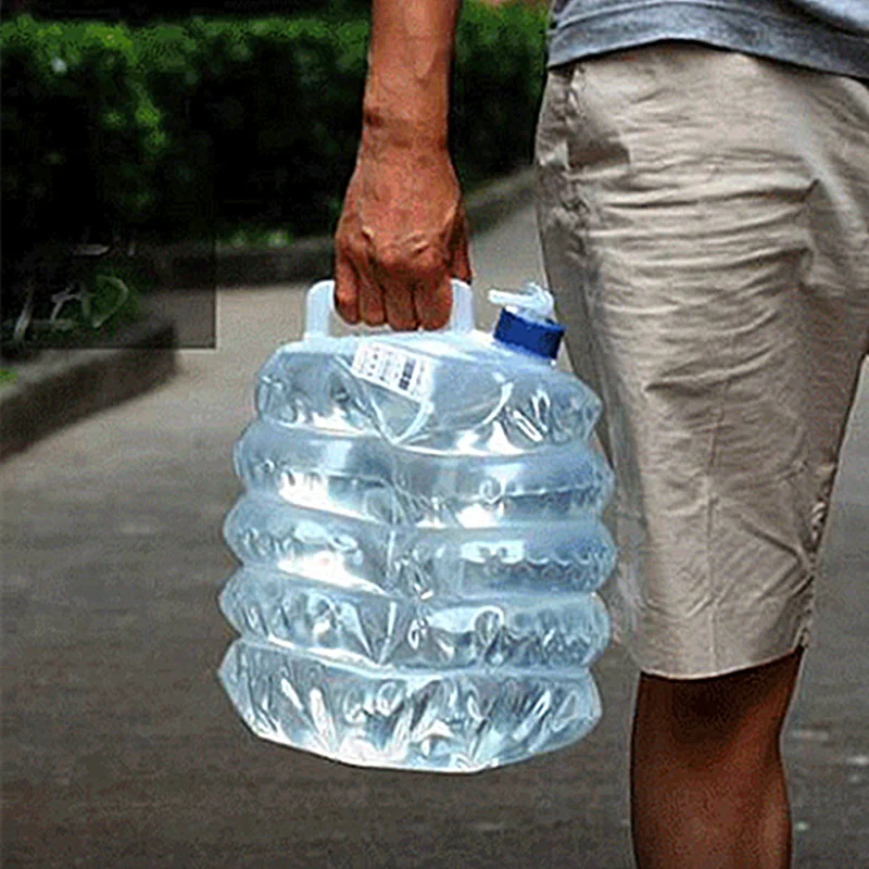 Складная бутылка для воды телескопическая объем 5 л отдыха на открытом воздухе