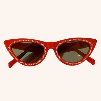 

Cat Eye Sunglasses Women Brand Designer UV400 Diamond Sun Glasses Personality Cool