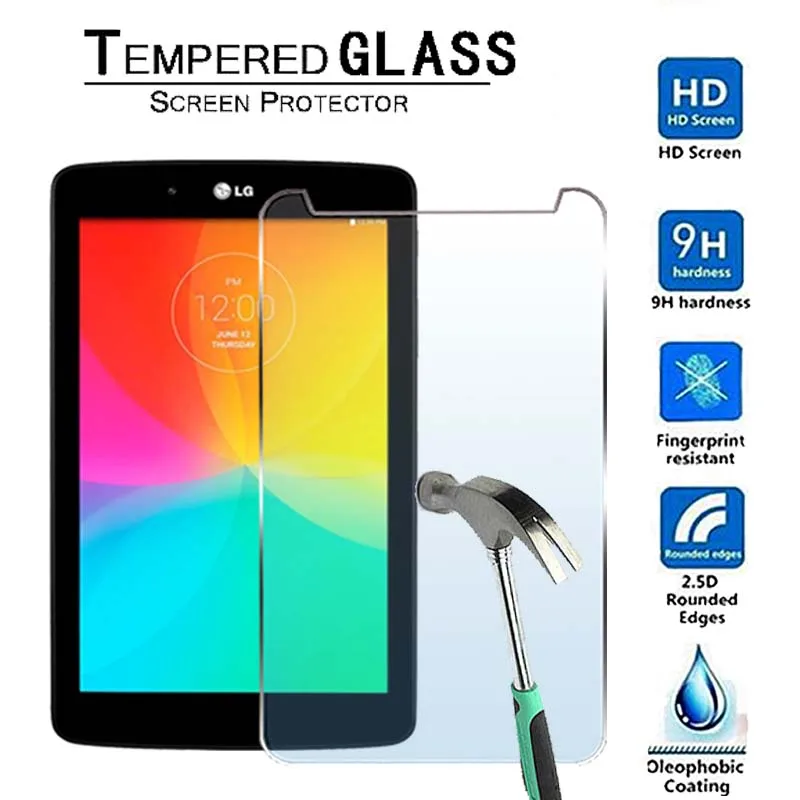 

For LG G Pad 7.0 LTE VK410 UK410 LK430-Premium Tablet 9H Tempered Glass Screen Protector Film Protector Guard Cover