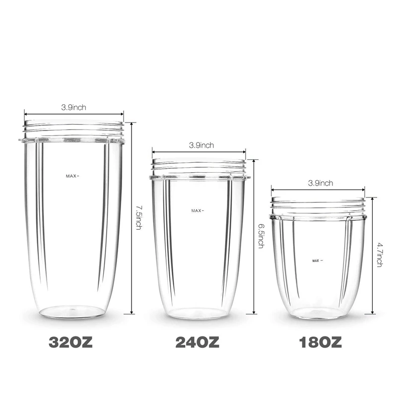 Сменные чашки с откидной верхней крышкой для NutriBullet 6 шт высокоскоростной