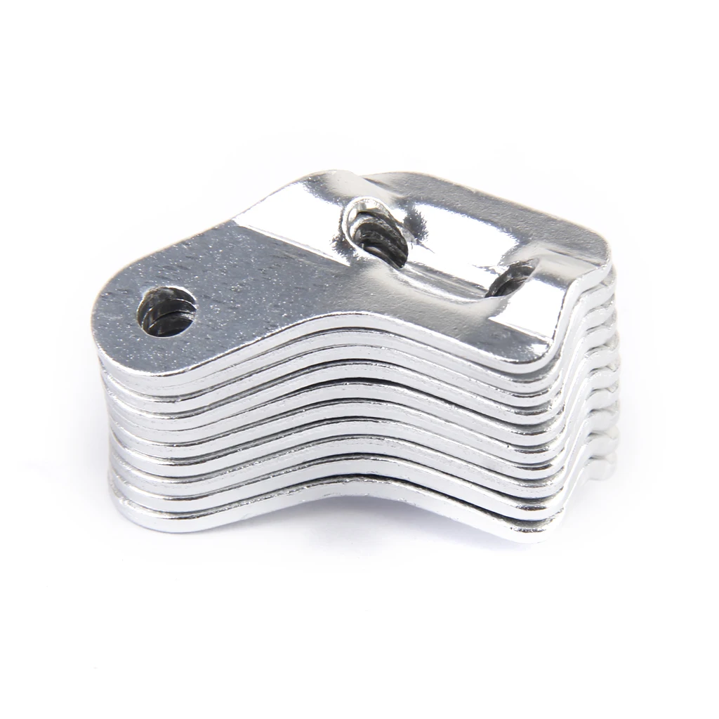 10x Camping Guyline Cord Tensioners Durable Lightweight Aluminum L Shape Anti-slip Tensioners Adjustable Tool Tent Accessories 