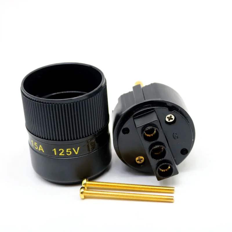 XSSH аудио FP-02EU hi-end DIY HIFI Чистая медь покрытие золото Электрический разъем Мужской ЕС Европейская стандартная вилка питания