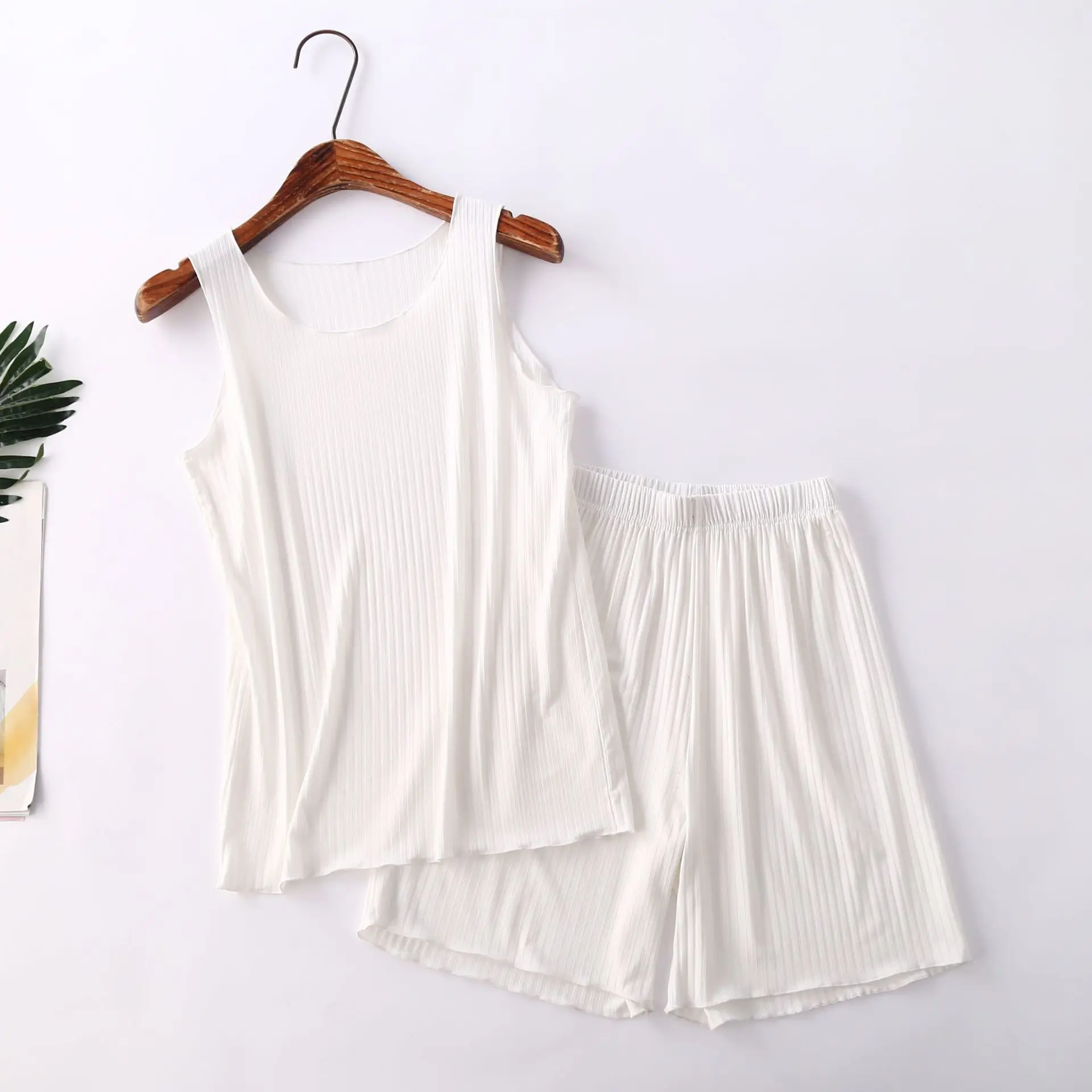 Summer Pyjamas Women New Modal Vest Shorts Two-Piece Set Korean Large Size Casual Pajamas Suit Thin Sleepwear Pijama Mujer