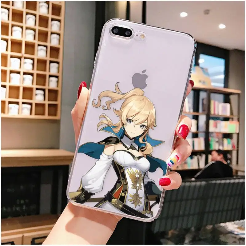 mous phone case YNDFCNB Genshin Tác Động Ốp Lưng Điện Thoại Cho iPhone X XS MAX 6 6S 7 7Plus 8 8Plus 5 5 5S SE 2020 XR 11 11pro Max Trong Suốt Funda Bao otterbox symmetry Cases For iPhone