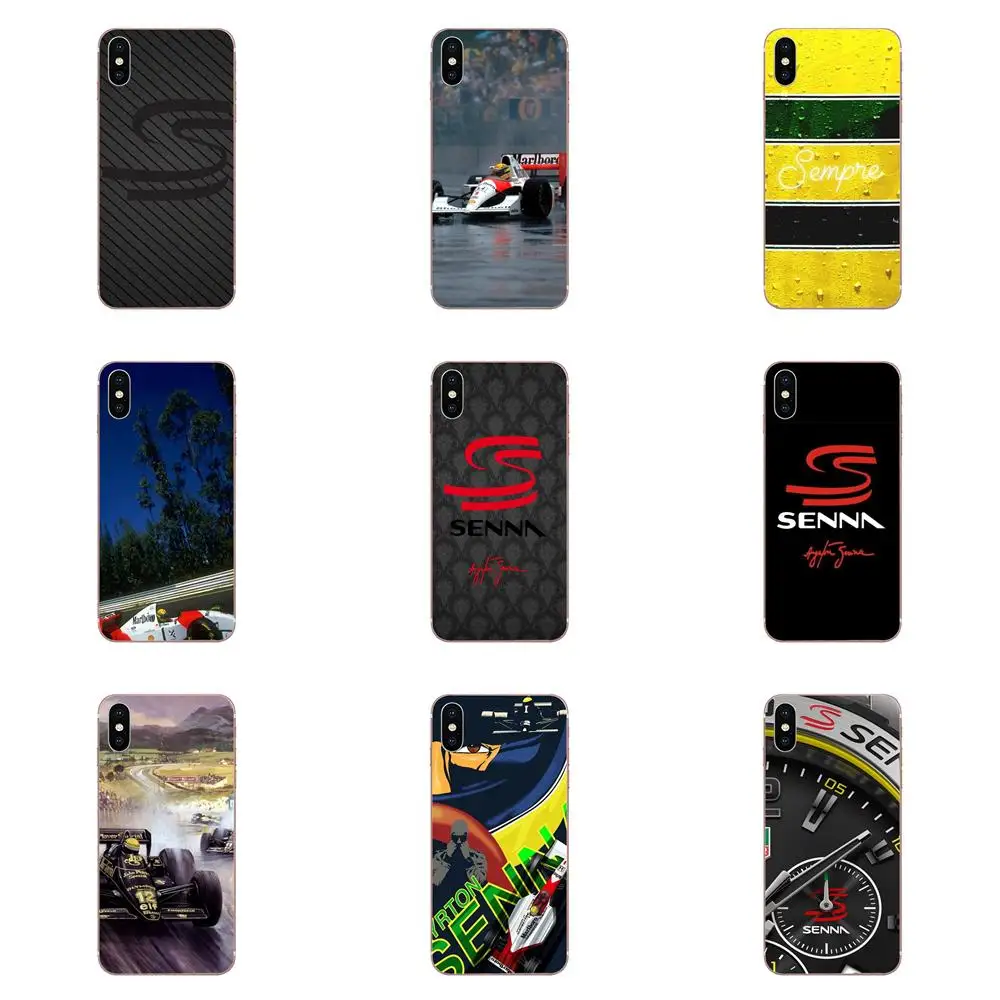 

For Huawei Honor Mate 7 7A 8 9 10 20 V8 V9 V10 G Lite Play Mini Pro P Smart TPU Cases Capa Cover For Ayrton Senna Racing Logo