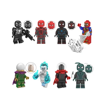 

DISNEY Superhero Mysterio Building Blocks Bricks Anime MARVEL Action Figures Kids Toys for Boys Girls Christmas Gift 8Pcs
