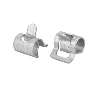 

4mm Inner Dia Dacromet Coating Spring Clip Water Pipe Fuel Hose Clamps 20pcs