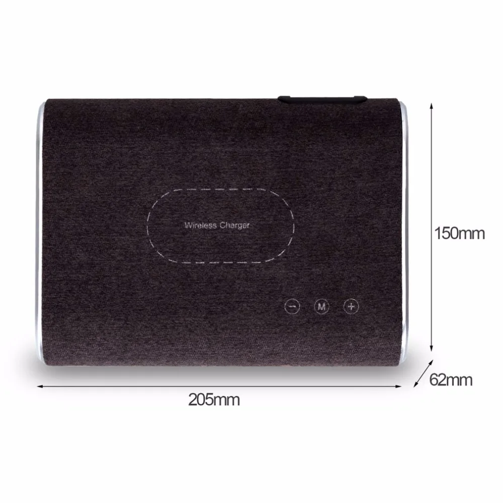 Smart Wireless Charger Bluetooth Speaker Stereo Music Player Portable Travel Quick Charging Adapter For Mobile Phones