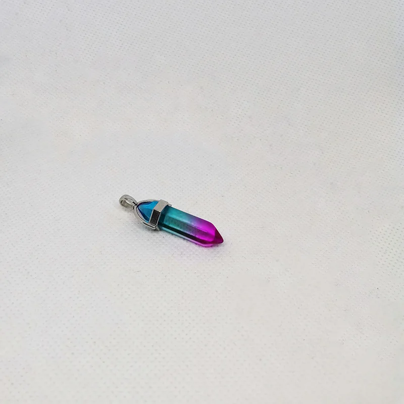 Meajoe Трендовое ожерелье с кулоном из натурального кристалла, аксессуары 25 цветов, ювелирные аксессуары для женщин - Окраска металла: color 3 color