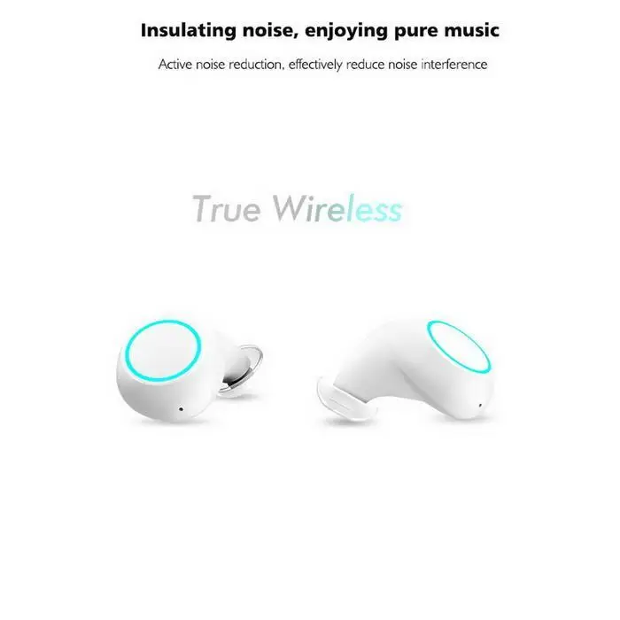 Мини TWS портативные беспроводные наушники Bluetooth 5,0 бинауральные стерео наушники-вкладыши беспроводные наушники водонепроницаемые с зарядной коробкой красные