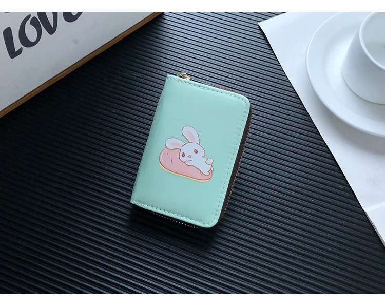 APP BLOG милый кролик для женщин и девушек держатель для карт Обложка для паспорта Кредитные ID банковские карты кошелек Чехол водительские права Сумки Портмоне