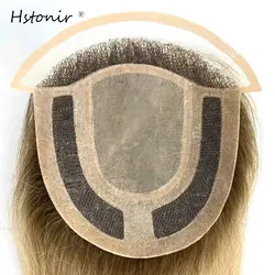 Hstonir Toppers Hair Woman Hair Toupee Peluca Cabello Humano 100 % European Remy Hair Top Piece Clip In Human Wig TP38