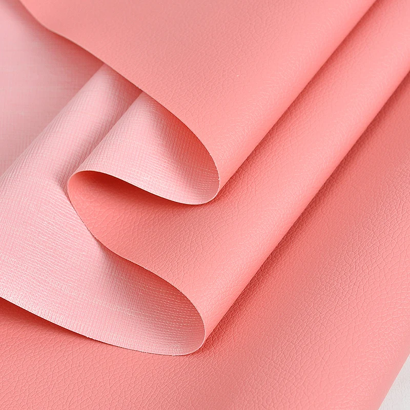 12 Cherry pink 100x138 см искусственная кожа маленькая Lithci ПВХ кожа ткань искусственная кожа Шитье DIY диваны-мешки украшения дома Однотонная искусственная искусственная кожа Ткань для шитья DIY Сумка Обувь Материал - Цвет: 12 Cherry pink