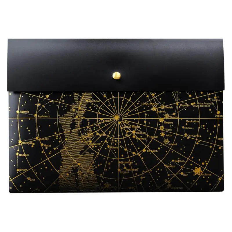 Fantasy Star Laser Transparent Pocket PP File Bag Originality Folder School Stationery Case Pouch Student Gifts