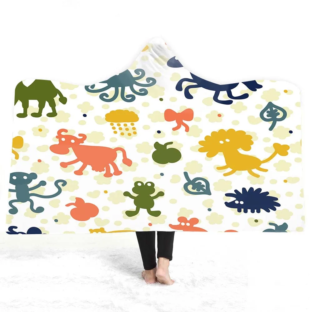 

2019 New Style Magic Cloak Hooded Mantle Blanket Adult Children Hat Double Layer Plush Blanket