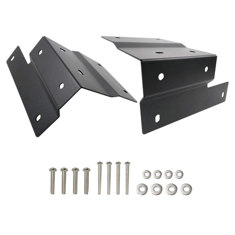 

Lower A-Pillar Steel Mounting Brackets Clamp Holder for Led Light Bar Work Lights Fit 2018-2019 Wrangler Jl (Pack Of Apair)