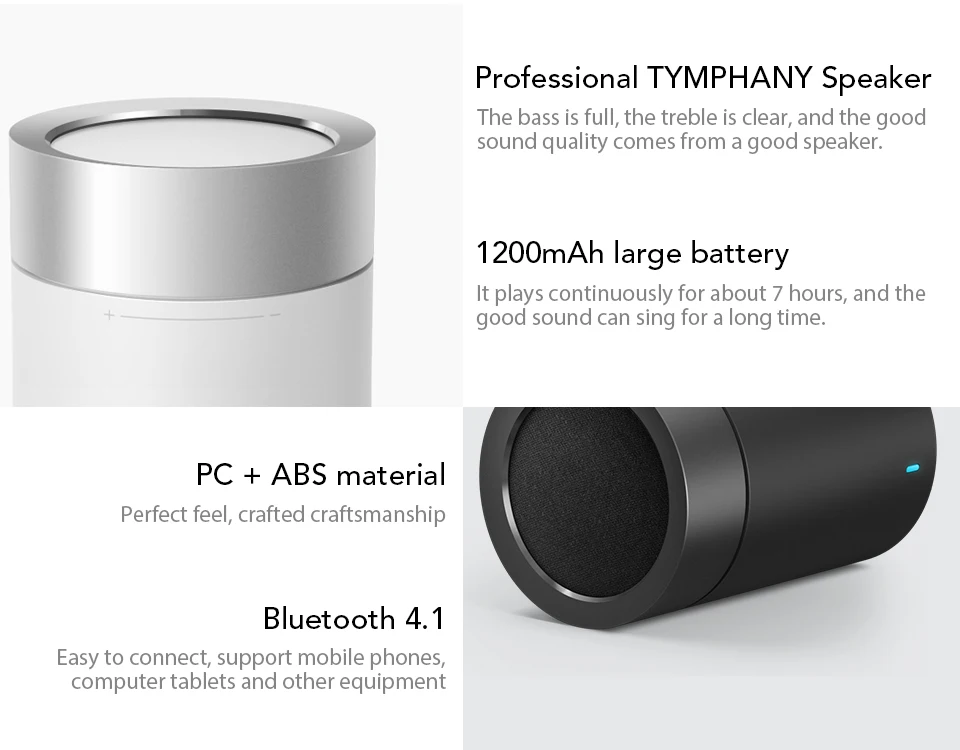 Xiaomi Wireless Bluetooth Speaker II 2 Bluetooth 4.1 Metallic Handsfree MIC Mini Speaker Built-in Lithium Battery Xiao Mi (2)