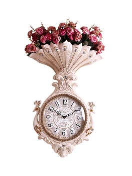 

Luxury atmosphere watch European style living room creative wall clock fashion home mute clock peacock quartz clock trend clock