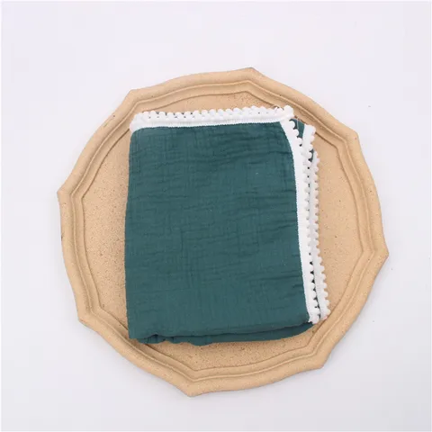 Baby Ball Tassel Blankets Infant Stretch Swaddle Kid Sleeping Warm Wrap Bed Cover