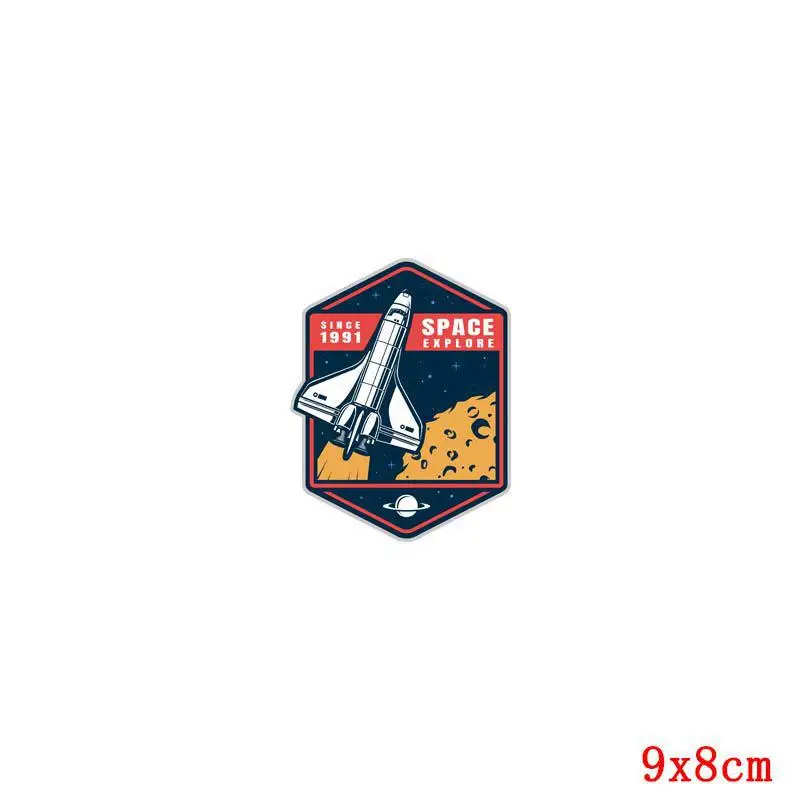 Alien Outer Space Rocket Astronaut Thermo Stickers On Clothes Diy Ufo Heat-sensitive Patches Iron On Transfers For Clothes - Color: TH1907