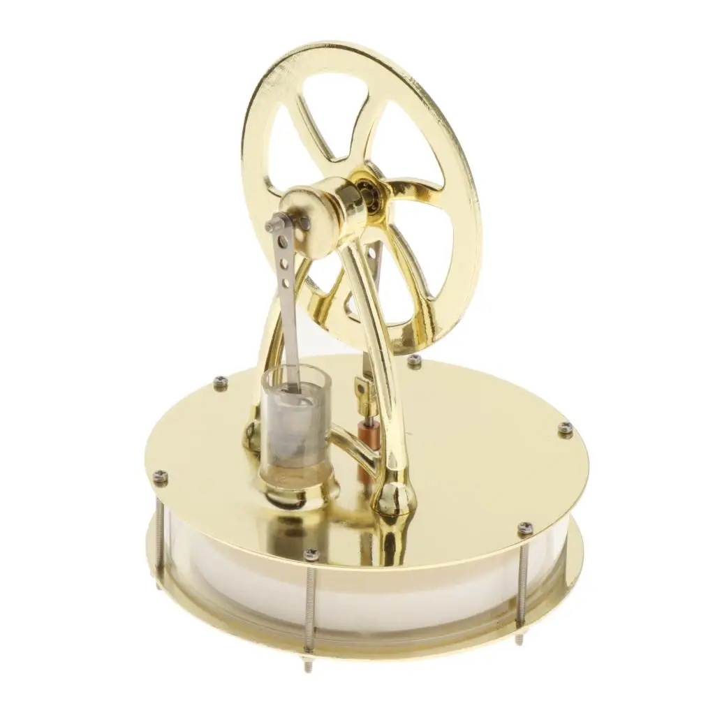 Low Temperature Stainless Steel Stirling Engine Education Toy Model Run Off the