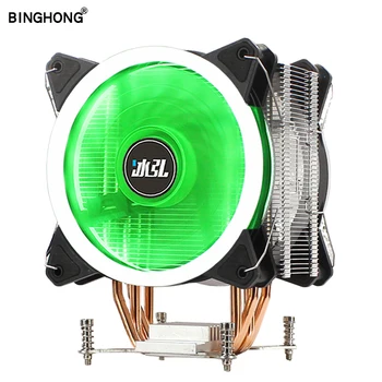 

BINGHONG cpu heatsink cooler master 4 Heat-pipes Double fan cooling LGA 2011 X79 X99 pc refrigeration rectangular