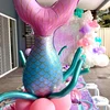 Mermaid Tail Balloons Sea Shells Balloons Helium Ball for Birthday Baby Shower Summer Beach Mermaid Under the sea Party Supplies ► Photo 2/6