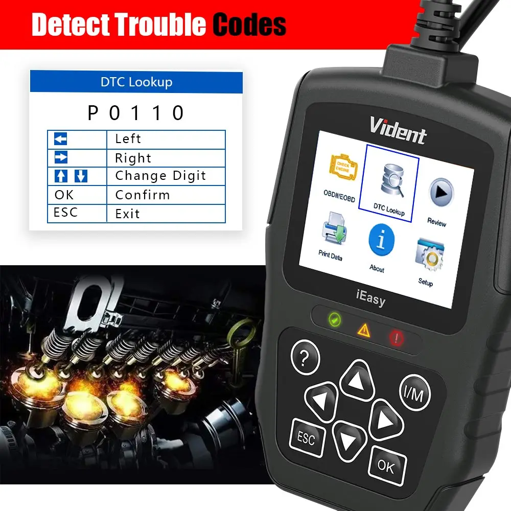 VIDENT iEasy300Pro easy300 Pro OBDII/EOBD считыватель кодов и неисправностей|Считыватели сканеры| |