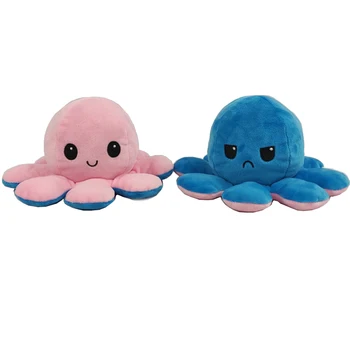 

2020Kids Soft Gift octopus Plush Animals Children Double-Sided Flip Doll Soft Reversible Cute Plush Toys peluches toys