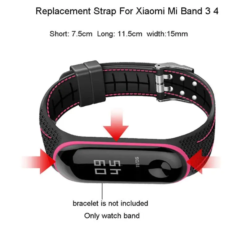 Для mi Band 3 4 ремешок спортивный Honeycom бамбуковые силиконовые часы наручные браслет mi Band 3 ремешок аксессуары браслет Смарт