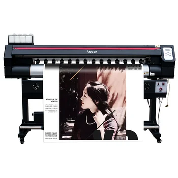 Billig Indoor Digitaldruck Maschine 180cm Locor Hohe Geschwindigkeit Großformat Drucker 6 Füße Kostenloser Versand Industrielle Plotter