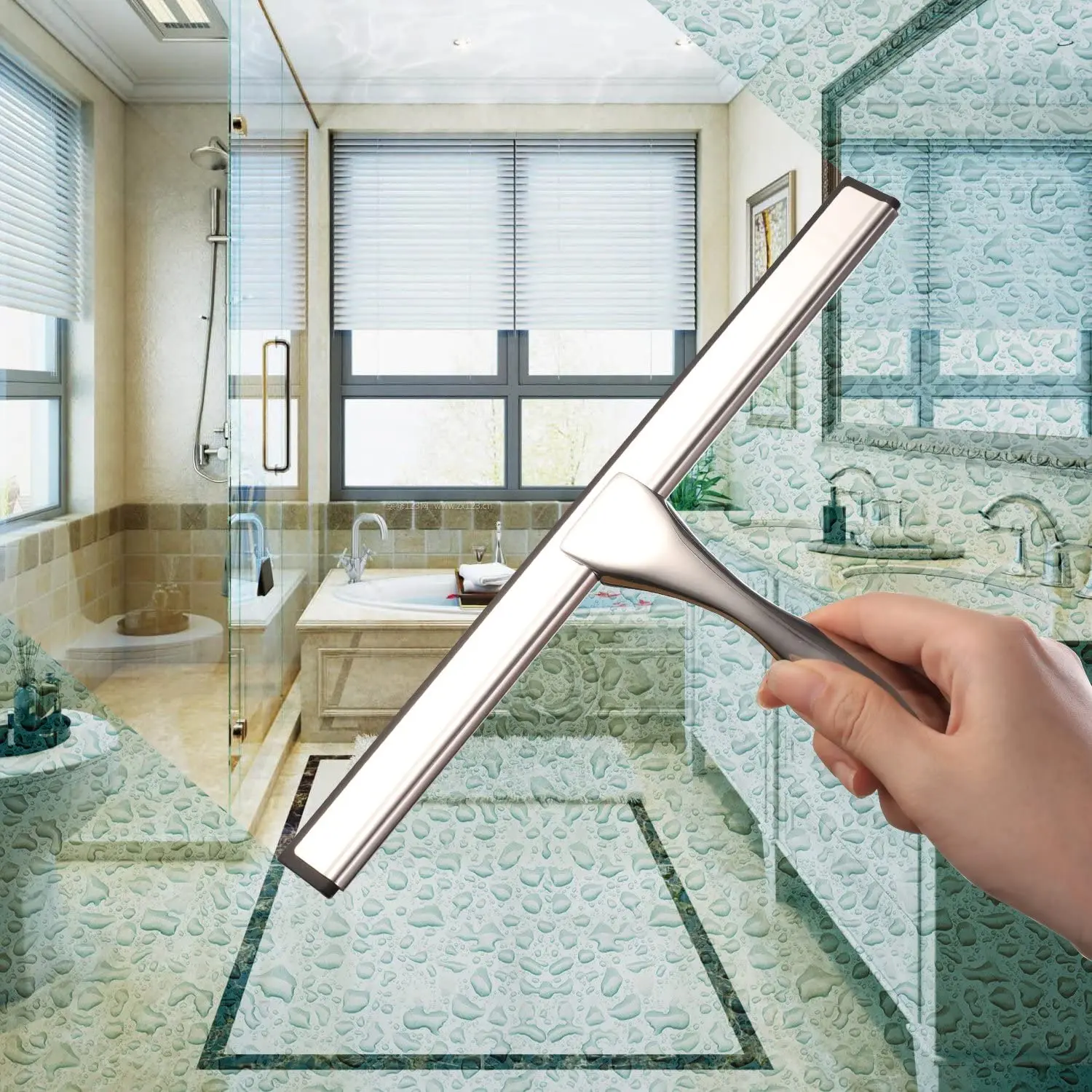 Shower Squeegee for Shower Doors, Shower Squeegee for Glass Doors