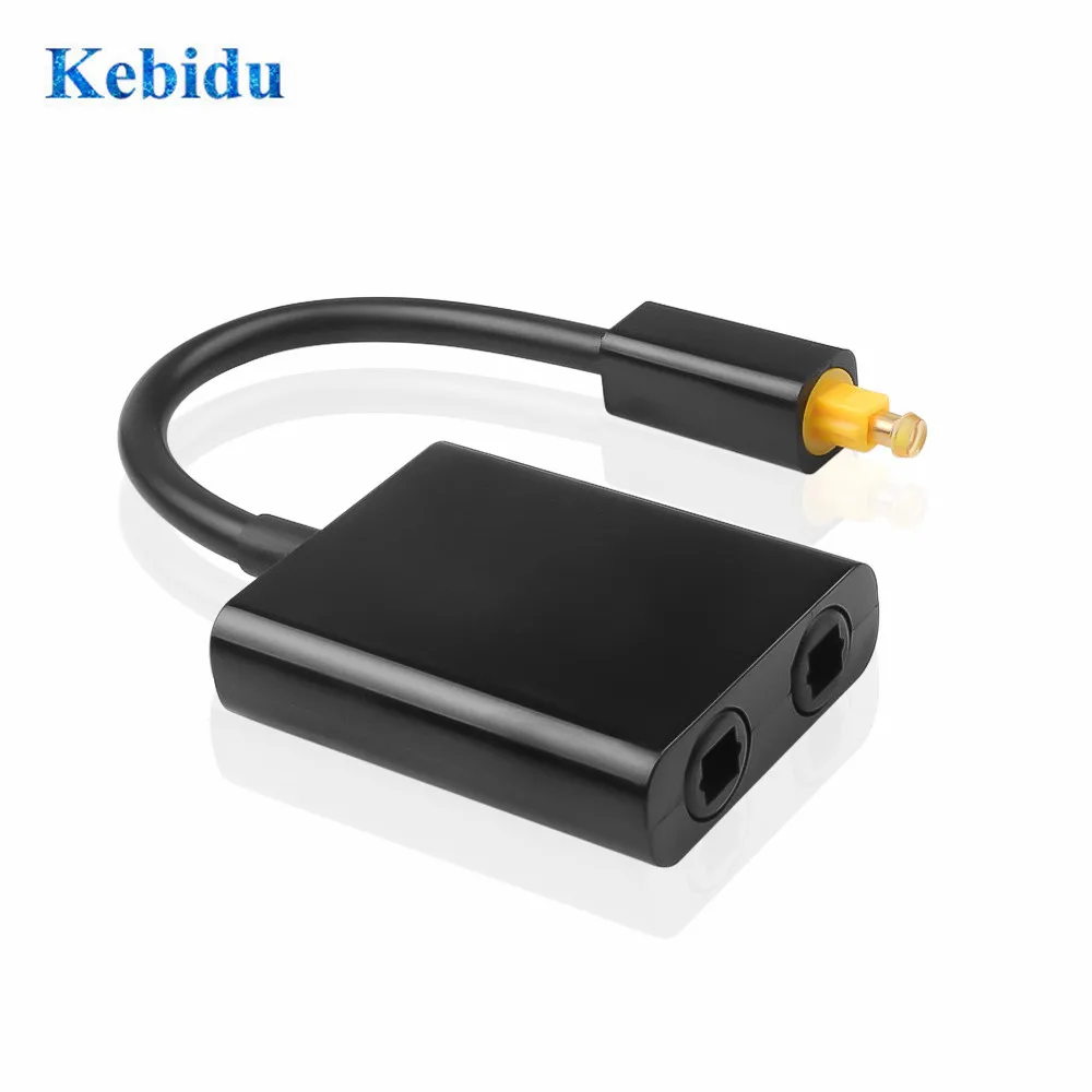 Цифровой оптический аудио сплиттер KEBIDU SPDIF адаптер 2 сторонний разделитель Toslink