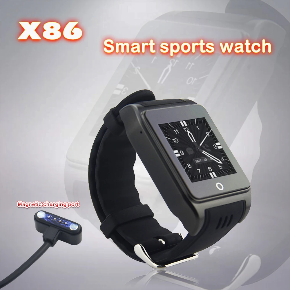 

3G WCDMA GPS Tracker X86 Smart Watch with HD camera LED lighting Free network Bluetooth 4.0 Real-time information tips
