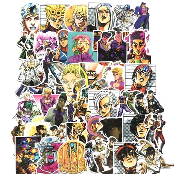 

50pcs JoJos Bizzare Adventure Pvc Waterproof Sticker For Luggage Wall Car Laptop Bicycle Motorcycle Notebook Toys Stickers F3