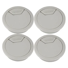 Мода-4 шт. 53 мм отверстие для сверла пластиковый домашний компьютер настольный кабель Шнур люверсы