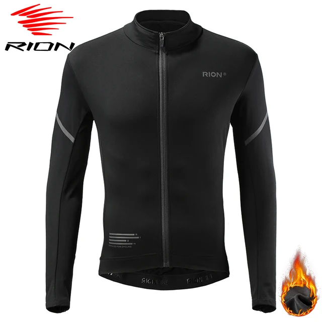 "RION" Männer-Longsleeve-Winter-Radfahrjacke-windbreaker-MTB-Jersey-Fahrradkleidung-Sport-Triathlon-Motocross-Longshirt 1