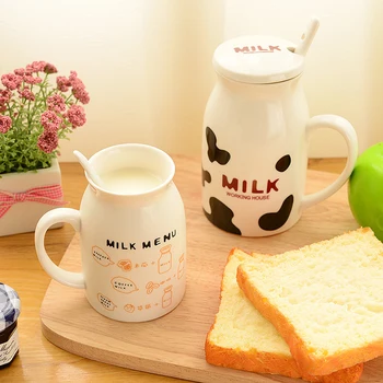 

250/400ML Creative Cartoon Ceramic Mug Heat-resistant Tea Coffee Mug Children Milk Coffee Cup Travel Mug Home Office Coffee Mugs