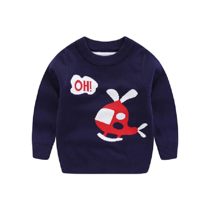 

Cartoon Boys Knitted Sweater Winter Warm Children Clothes Cute Girls Cotton Pullovers Kids Cardigan Top for Birthday New Clothes