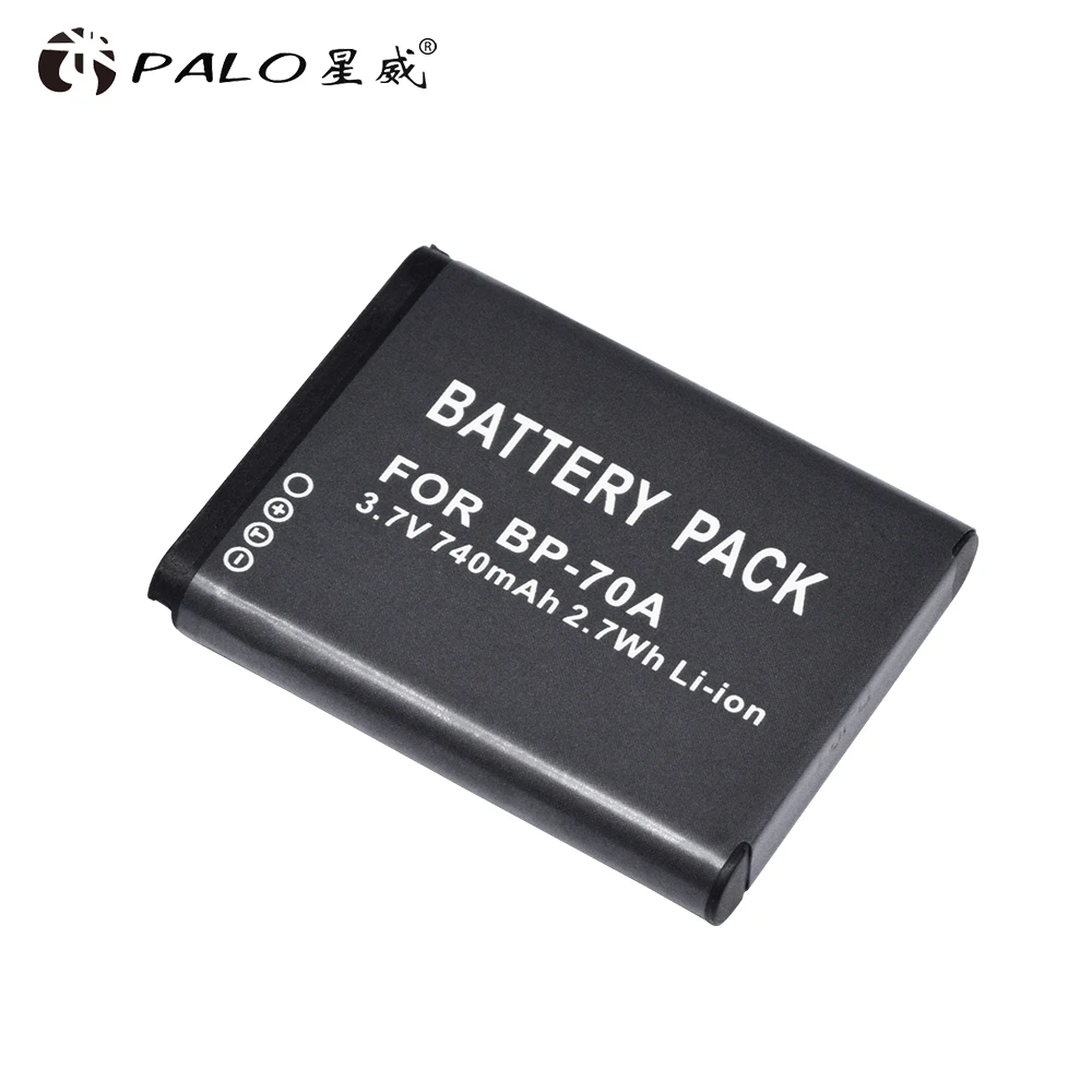 PALO 8 [шт 740mAh BP-70A BP 70A BP70A аккумуляторная батарея камеры для samsung ES65 ES70 TL105 TL110 PL100 камера SLB-70A батарея