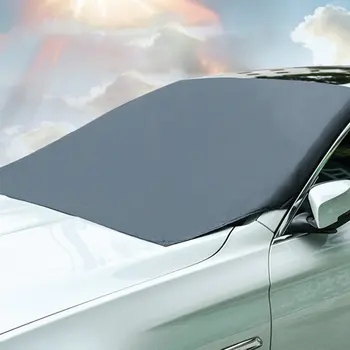 

Snow Blocking Frost Blocking Car Front Windshield Cover Car Clothing Car Cover Polyester Fabric Cover Universal 1 Pcs