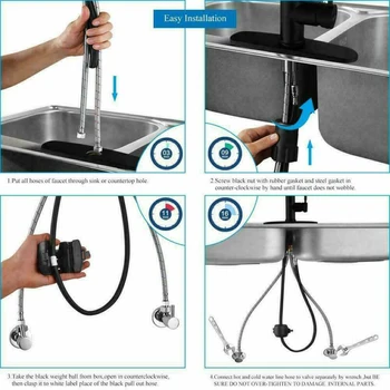 

With Cover Faucet One Hole Flexible Connection Hose Accessories Accessory