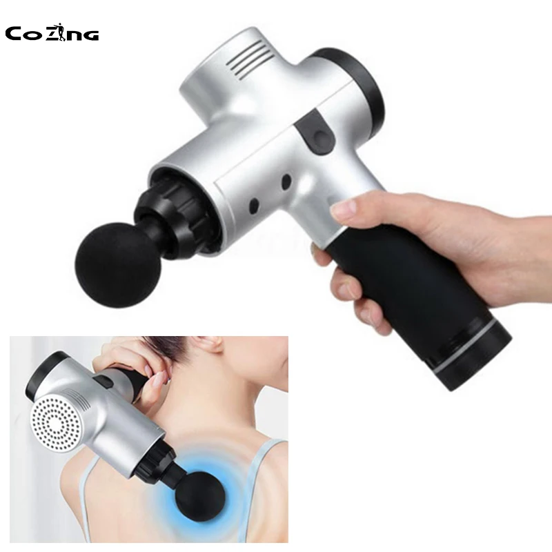 

Myofascial Physiotherapy Instrument Mute Touch Screen Fascia Gun Massage Gun Electric Warp Film Impact Relax Gun Deep Massager