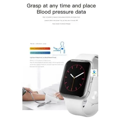 Smart watch IWO 11 Smart Clock for Men With GPS 1:1 44mm Series 5 SmartWatch Heart Rate Monitor Cal - 4000257079164